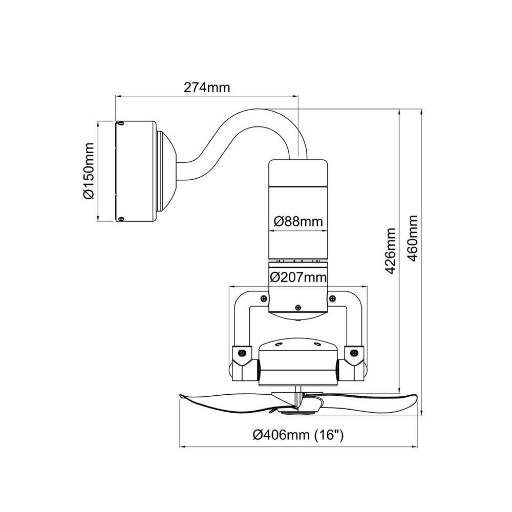 *SMART* Acorn DC-360 16" (Corner Fan - Inverter DC Fan) *CDC & Climate Voucher Accepted In Showroom*