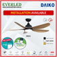 *FREE STANDARD INSTALLATION* Daiko DC Mizu 42"/52" with Dimmable Tri-color LED (Inverter DC Fan) *CDC & Climate Voucher Accepted In Showroom*