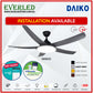 *FREE INSTALLATION* Daiko DC Nikko5 54"  with Tri-color LED (Inverter DC Fan) *CDC & Climate Voucher Accepted In Showroom*