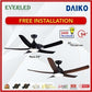 *STANDARD INSTALLATION* Daiko DC Nara 54" with Tri-color LED (Inverter DC Fan) *CDC & Climate Voucher Accepted In Showroom*