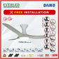 *FREE INSTALLATION* Daiko DC Yuga 3X 42"/52"  with DIMMABLE Tri-color LED (Inverter DC Fan) *CDC & Climate Voucher Accepted in Showroom*