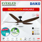 *FREE INSTALLATION* Daiko DC Yuga 5 48"/60"  with Tri-color LED (Inverter DC Fan) *CDC & Climate Voucher Accepted in Showroom*