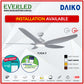*FREE INSTALLATION* Daiko DC Yuga 5 48"/60"  with Tri-color LED (Inverter DC Fan) *CDC & Climate Voucher Accepted in Showroom*